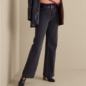 Soft Surroundings Ultimate Denim Wide Leg Jeans, Size 10